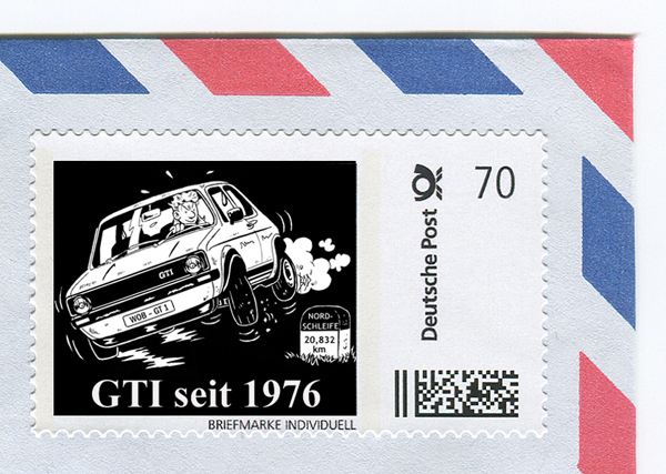 "GTI auf zwei R�dern" Limited Edition Briefmarke